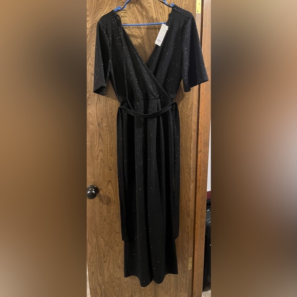 Black Glitter Jumpsuit - Picture 2 of 2